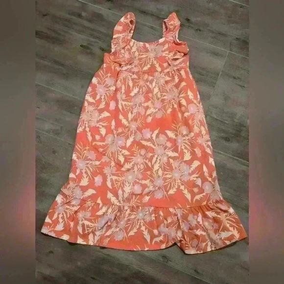 Cat & Jack Floral Hawaiian Print Maxi Dress - Picture 1 of 8